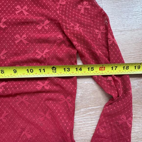 Maeve (Anthropologie) Bow Lace Turtleneck Top - Size XXS - Picture 6 of 8